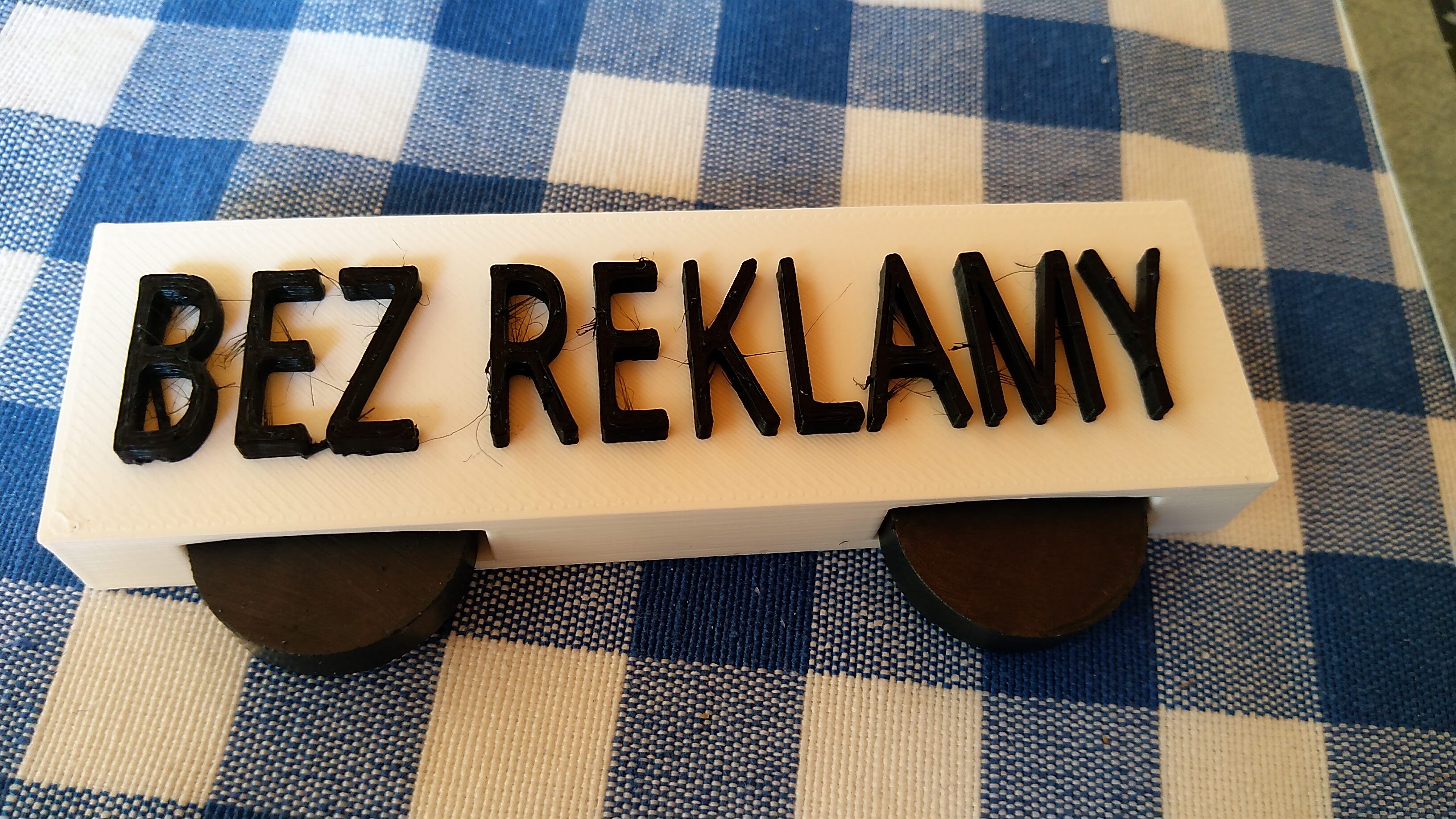 No advertisement - magnetic post box label(EN) / Bez reklamy cedulka(CZ)