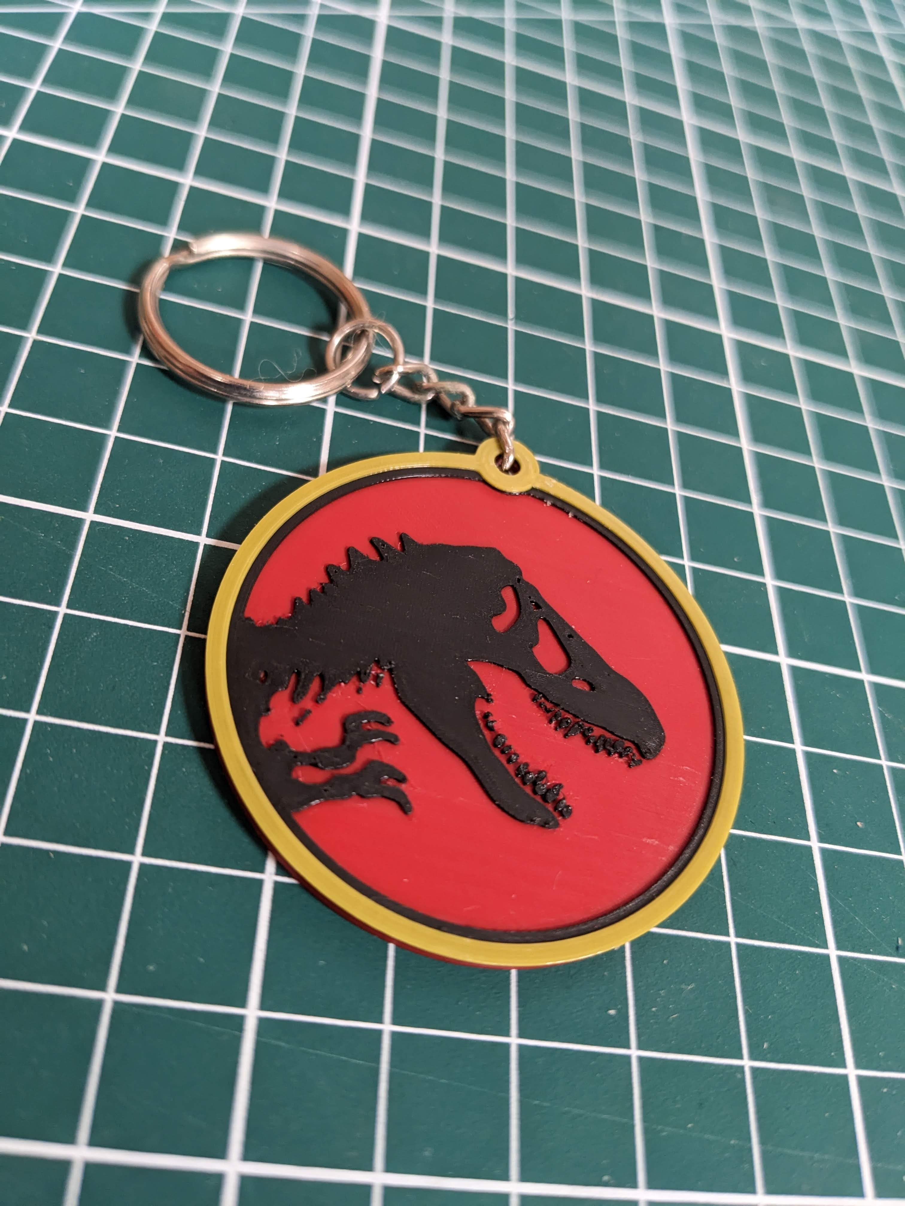 Jurassic Park Keyring 3 colors