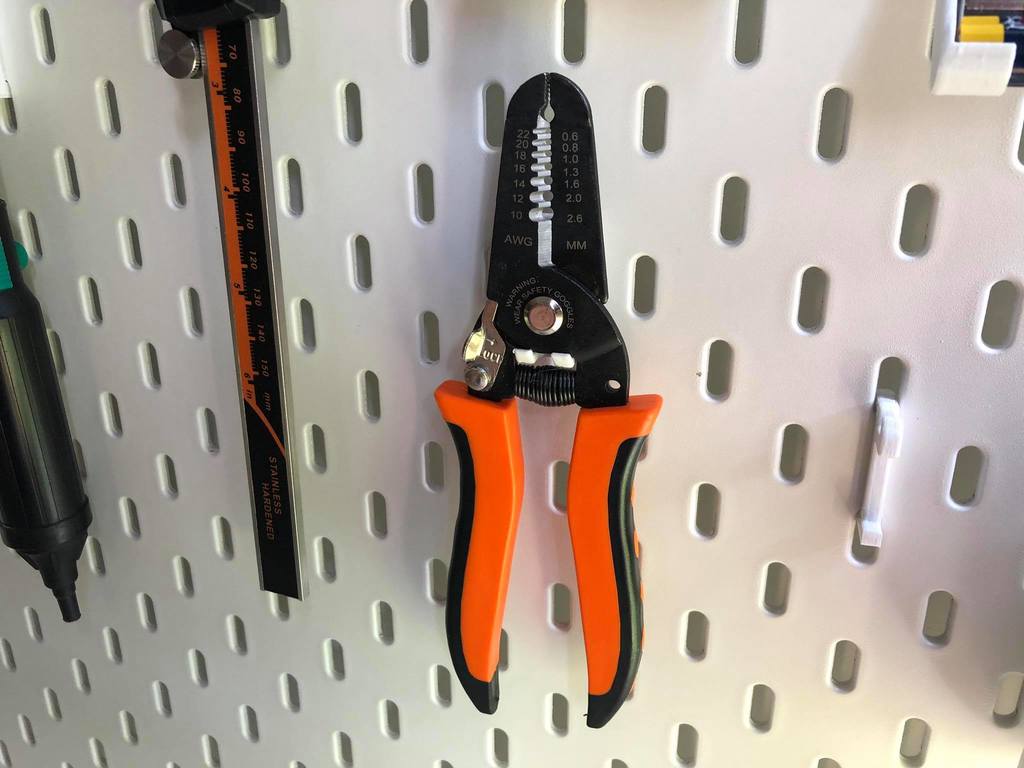 IKEA Skadis wire stripper holder