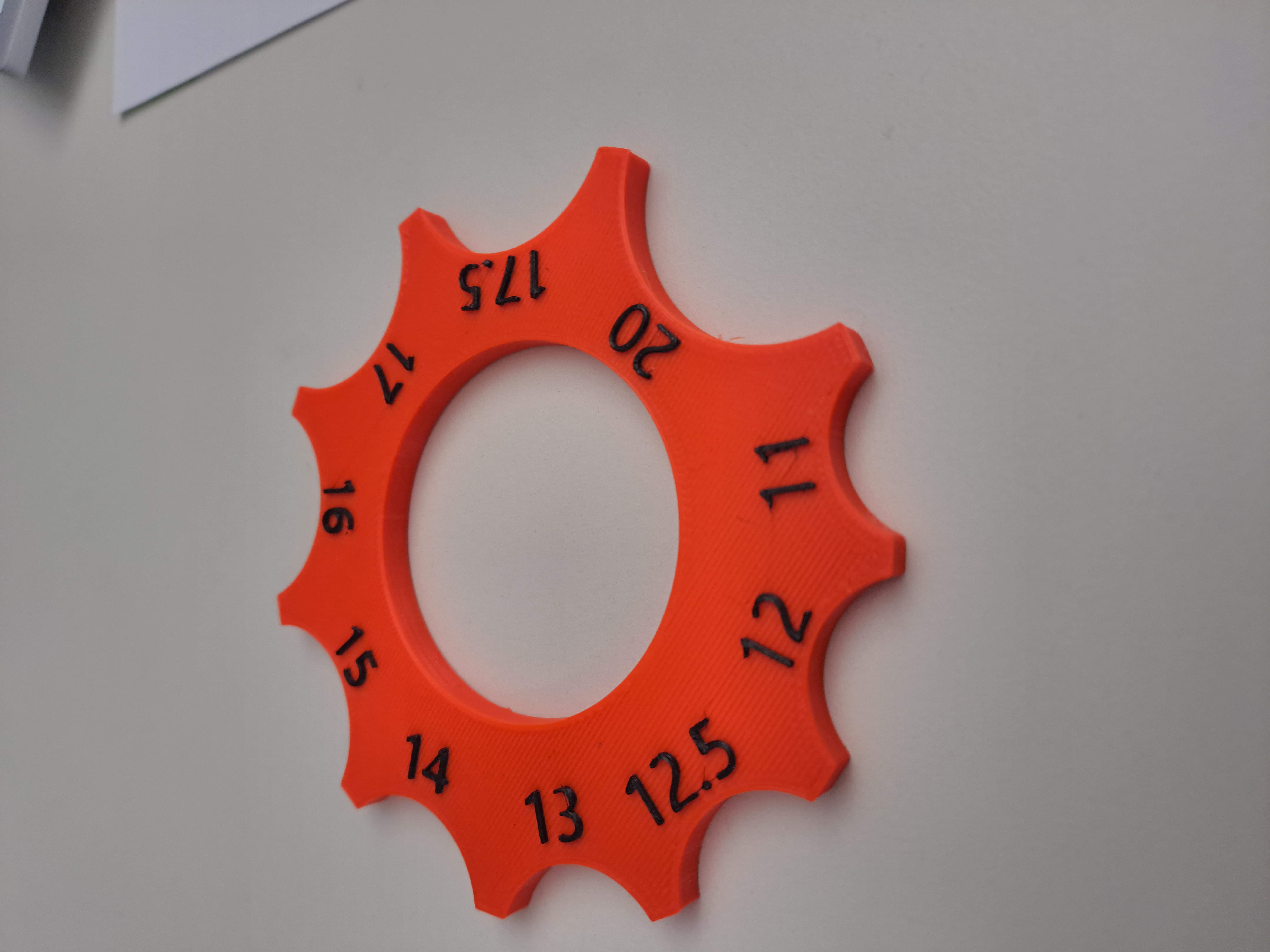 Radius template