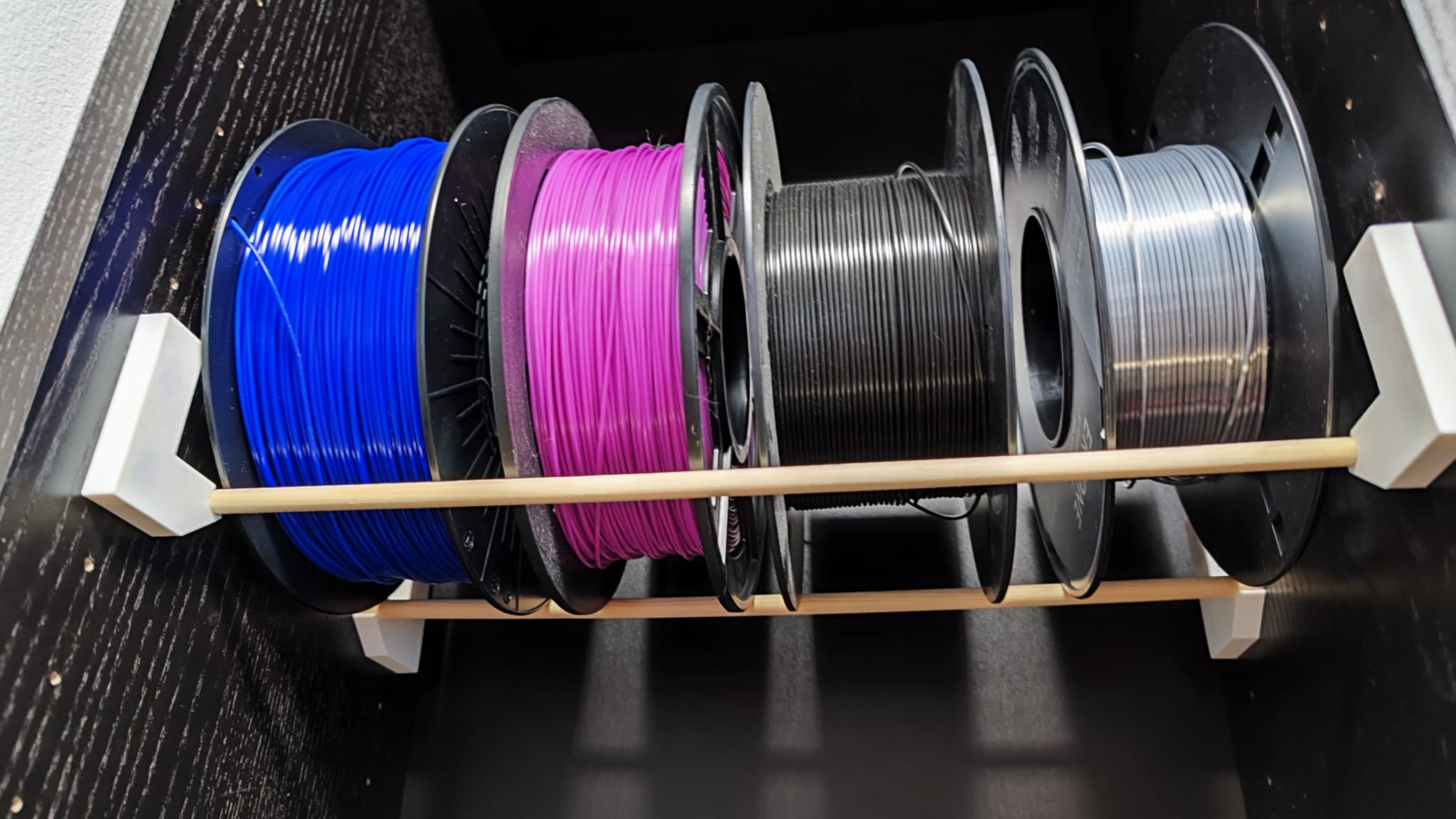 IKEA Billy Spool Holder Without drilling or screwing! by Cybercat