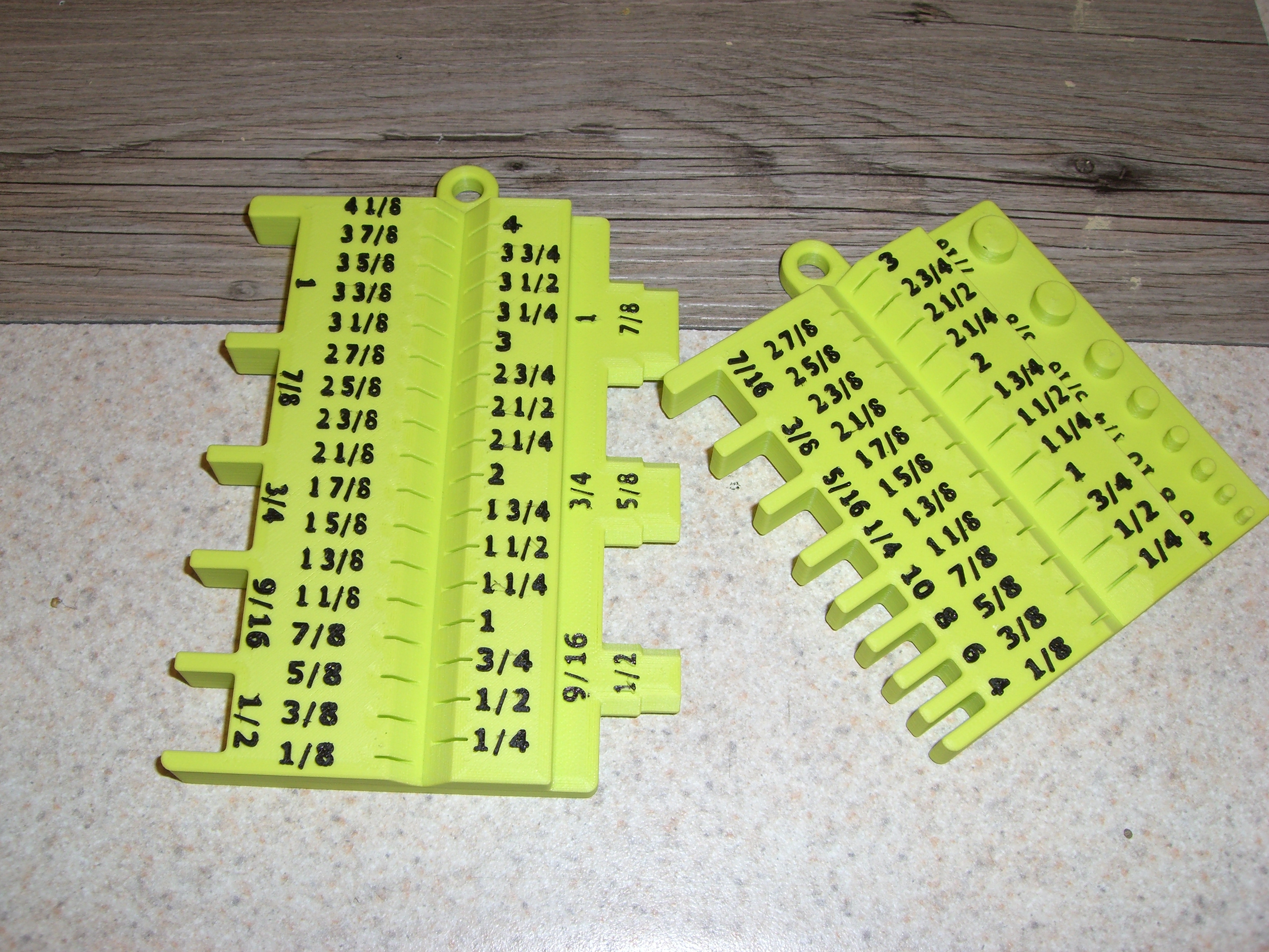 Fractional Screw and Bolt Sizers