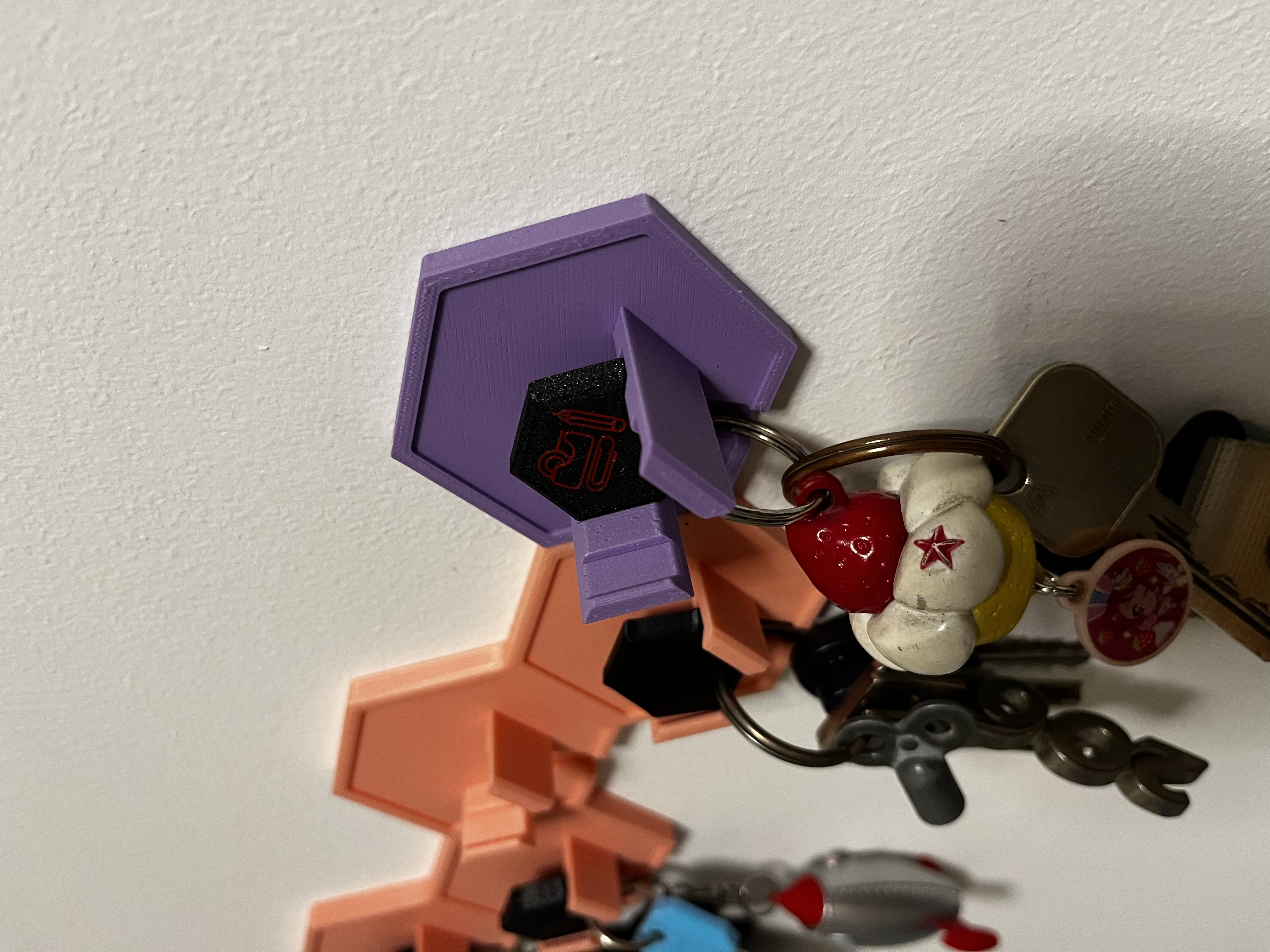 Modern key Hanger Double stack holder