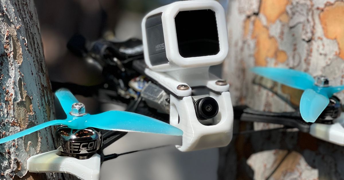 Fpv Cycle Glide Gopro Session 5 Mount 20º by Hyperflyt Download free