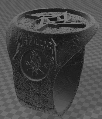 Metallica signet ring