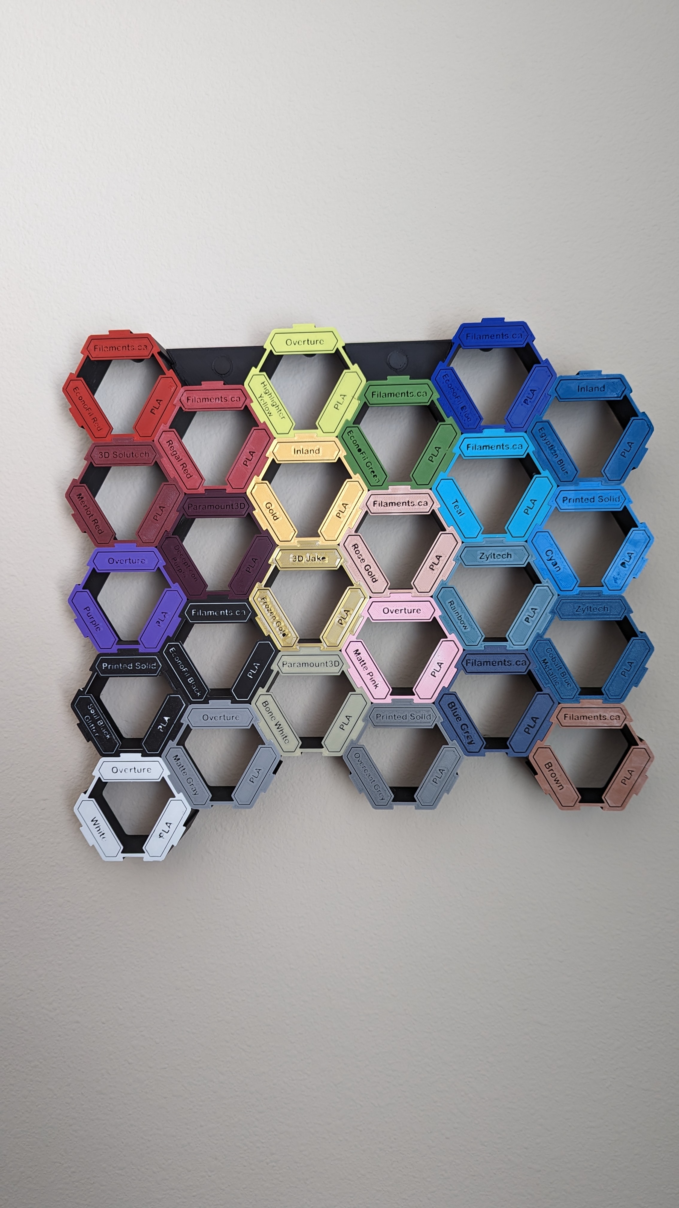 Hex Shelf Wall Hanger by muldaddy Download free STL model