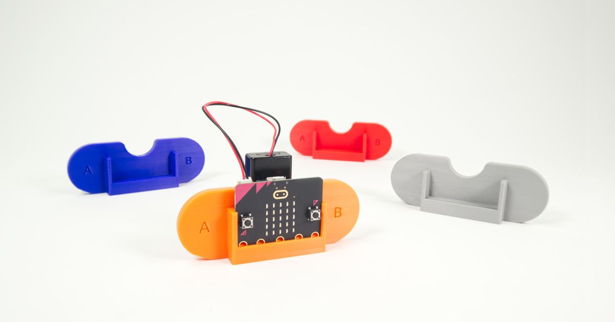 microbit Holder by BrownDogGadgets Download free STL model