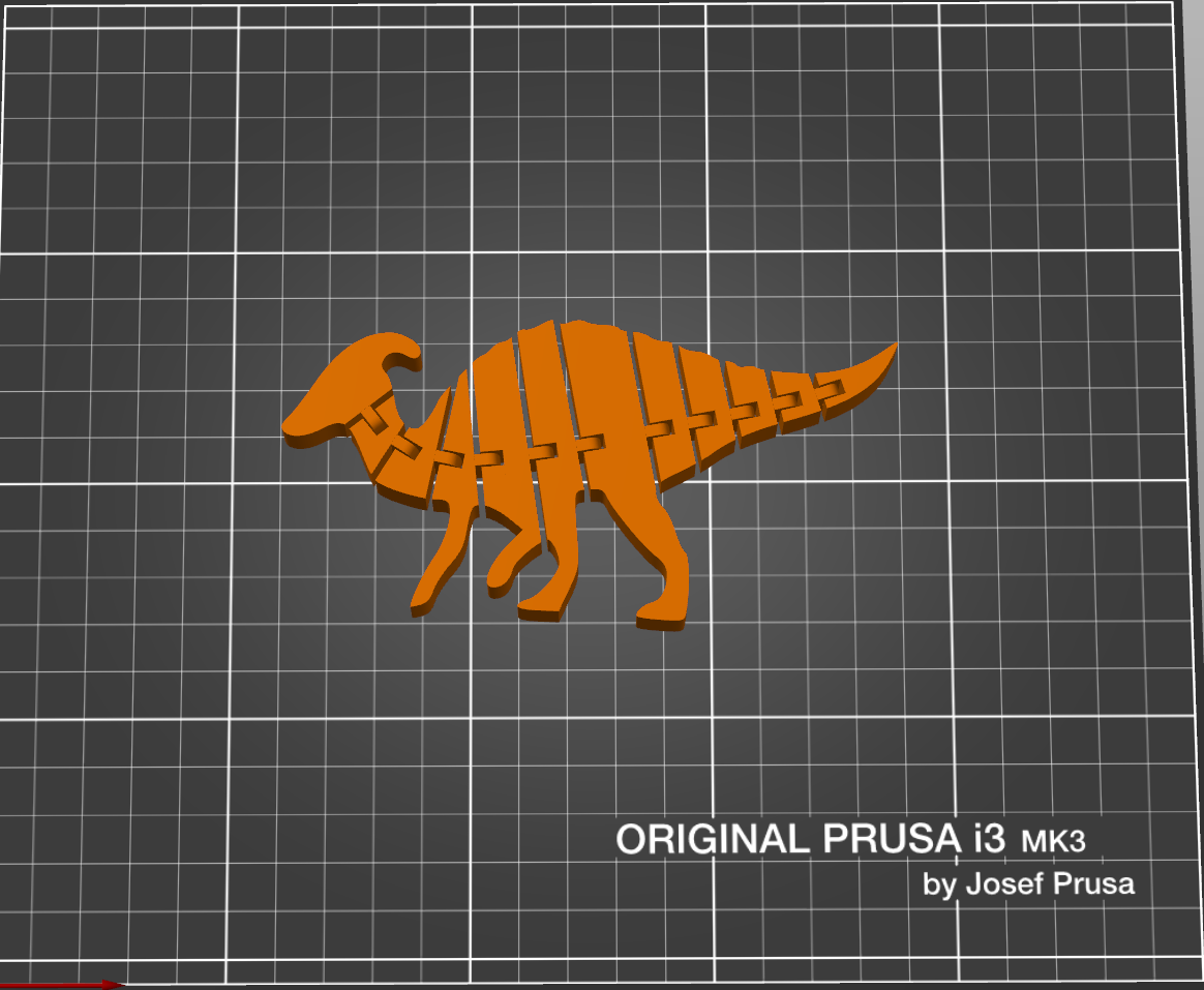 Flexi Parasaurolophus By Lucky | Download Free STL Model | Printables.com