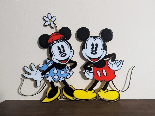 Mickey and Minnie Mouse