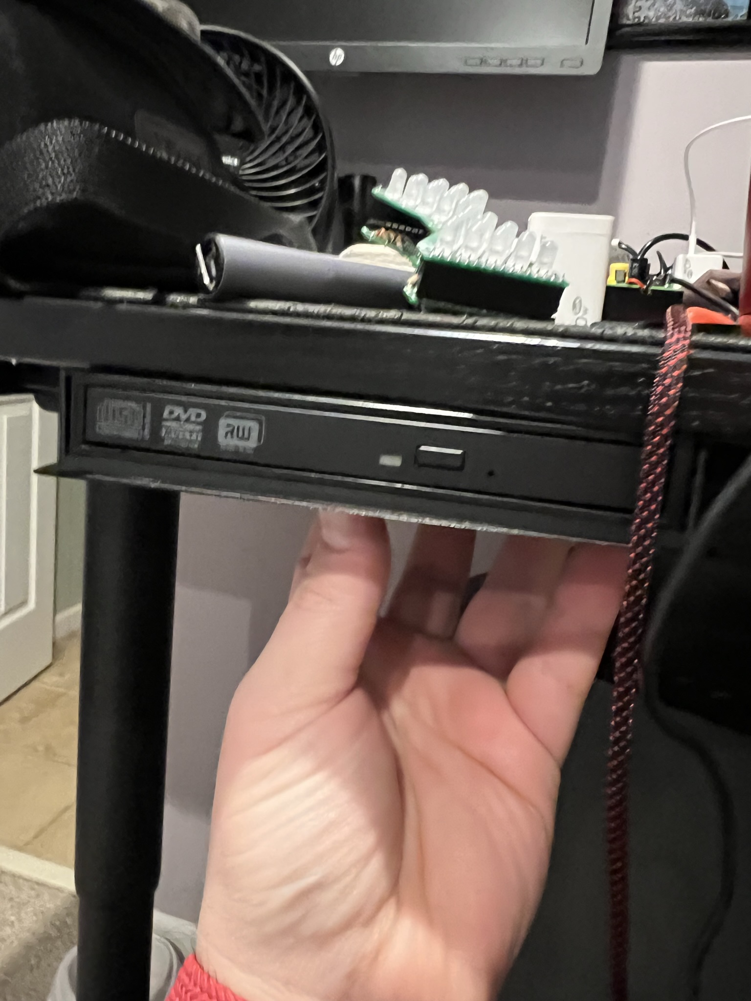 Under desk mount for Rosewill DVD drive, ROD-EX002