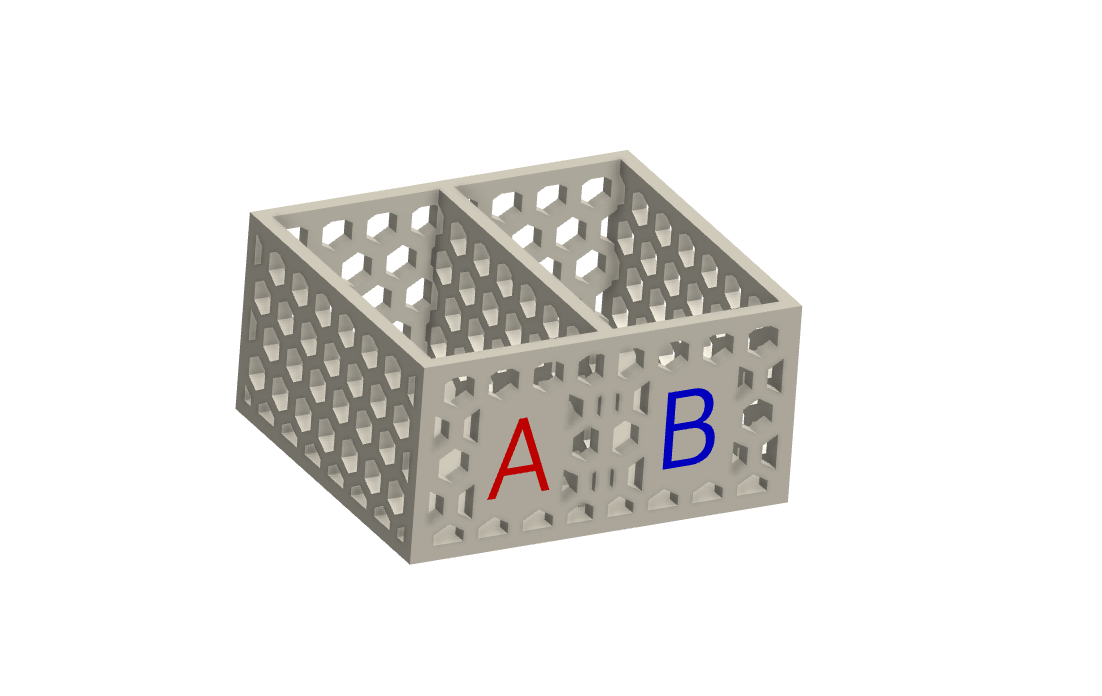 Stamp Box - Double Hexagone design