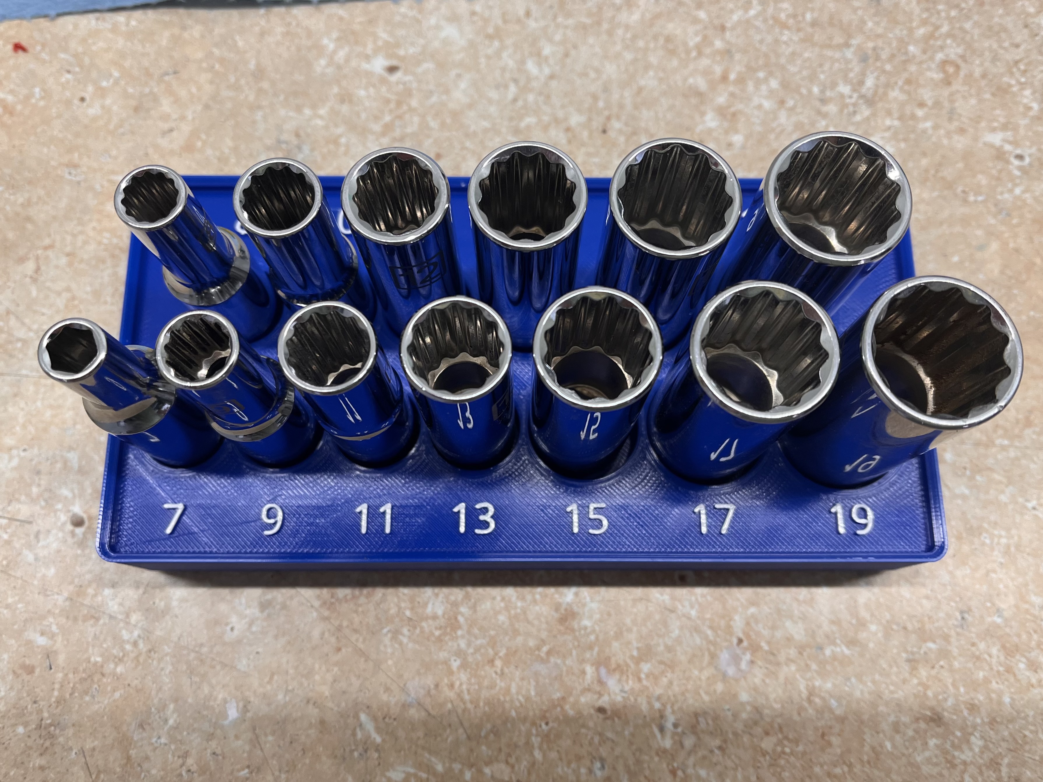 Kobalt 3/8 Metric Socket Set (Deep) - Gridinity