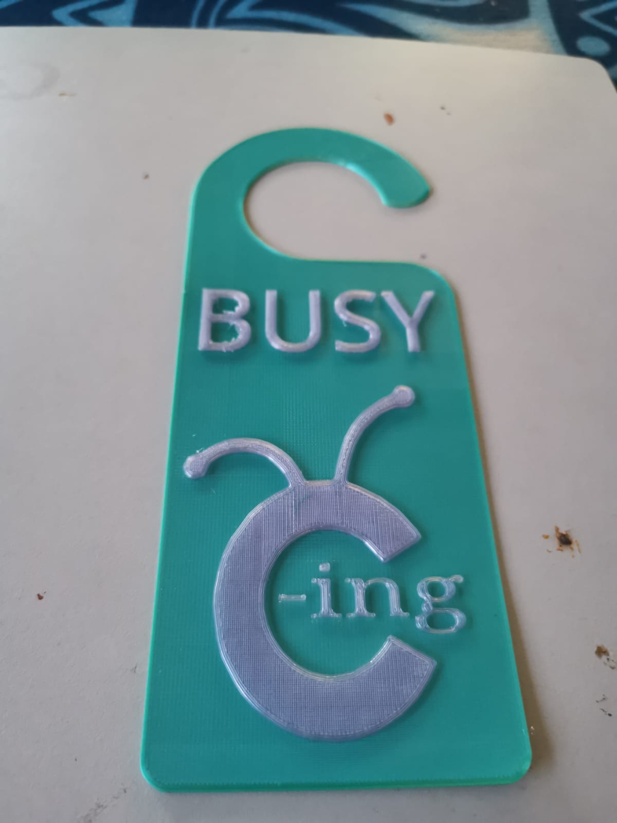 Busy Cricuting Door Hanger by CrazyCarrot77 Download free STL model
