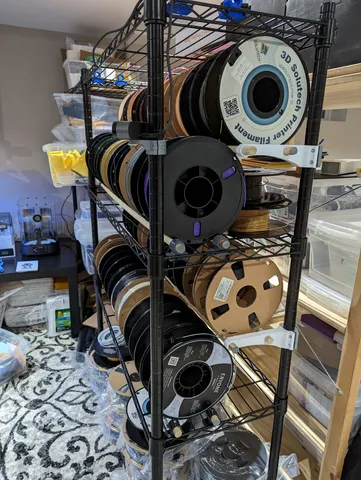 Wire Shelf Filament Rack