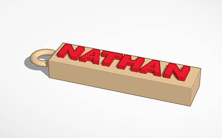 "Nathan" Name tag