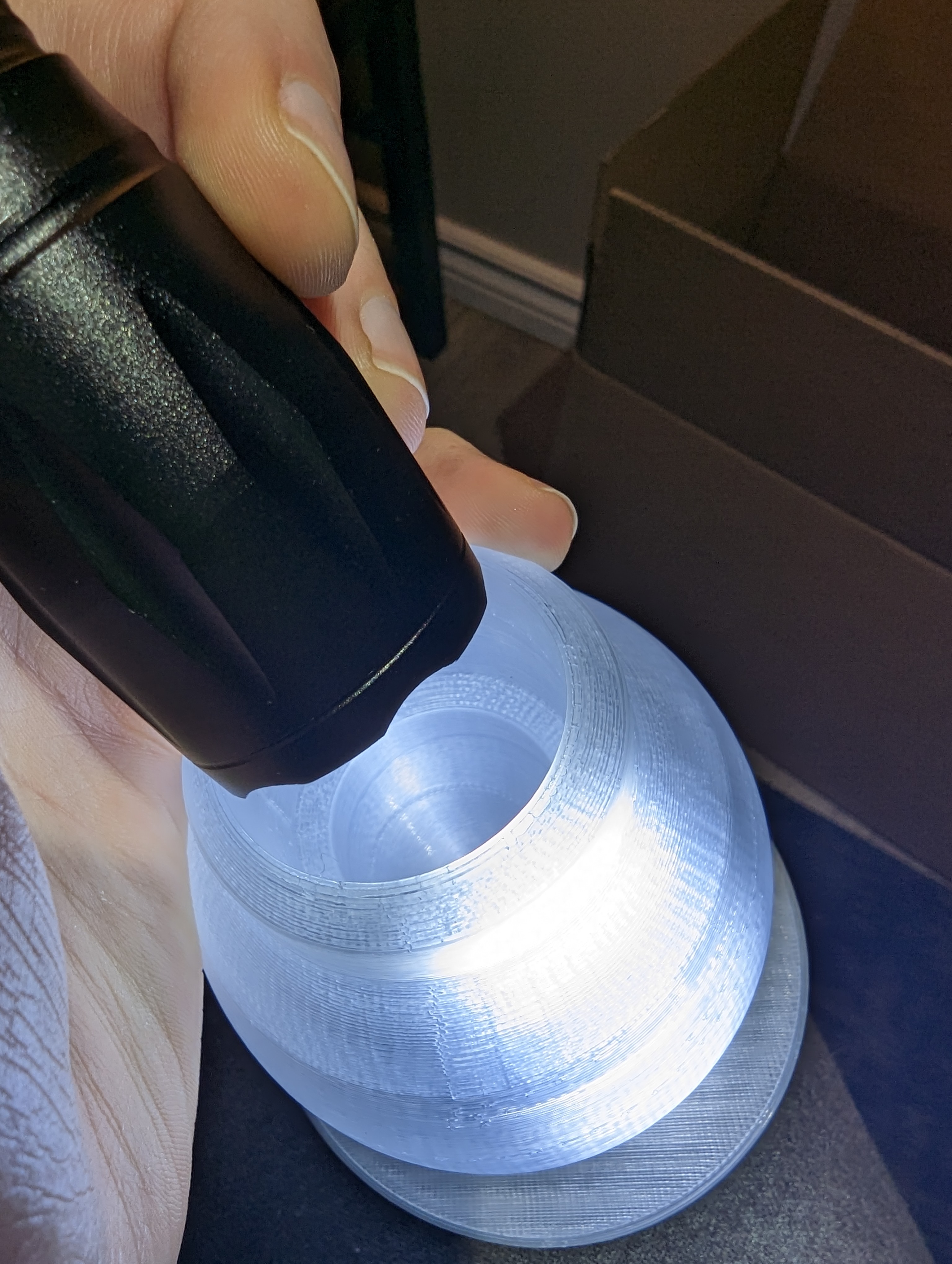 Miniatura 3 do modelo 3D Flashlight to Lantern adapter.