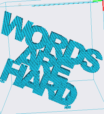 words are hard sign