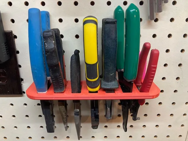 Pegboard Plier Rack