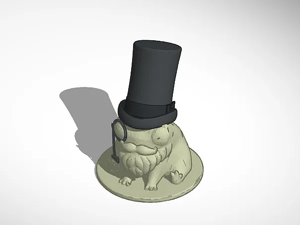 Fred The frog but he has a big hat