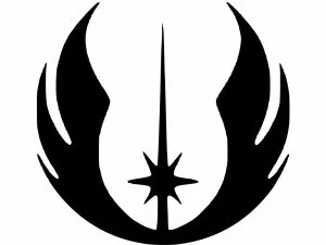 Star Wars Jedi Order Crest - Simple Minimalist Sign