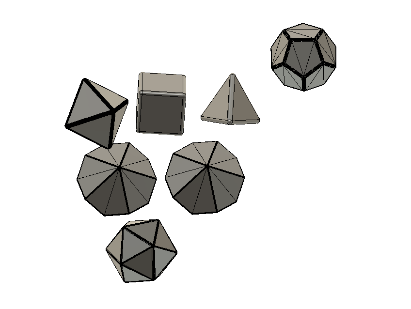 correct sized D&D dice