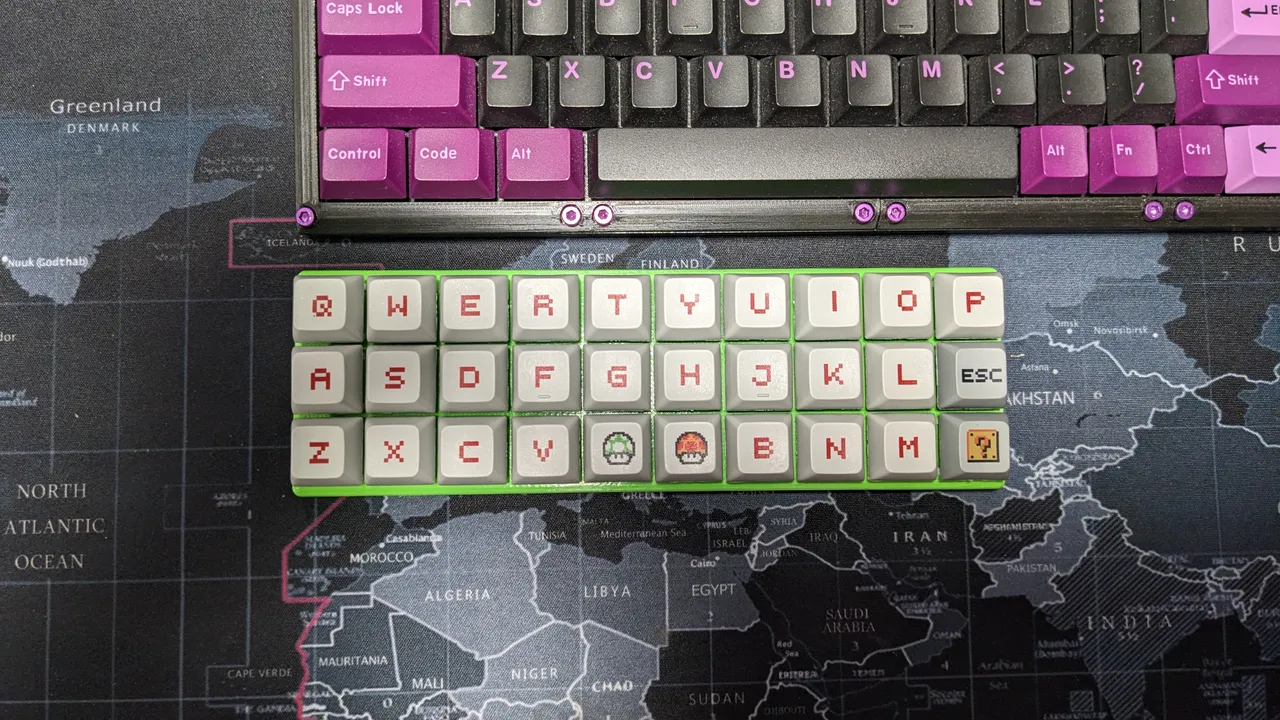 Mechanical Keyboard 30% - Gherkin Inspired - MML Pickle by Mad Mod