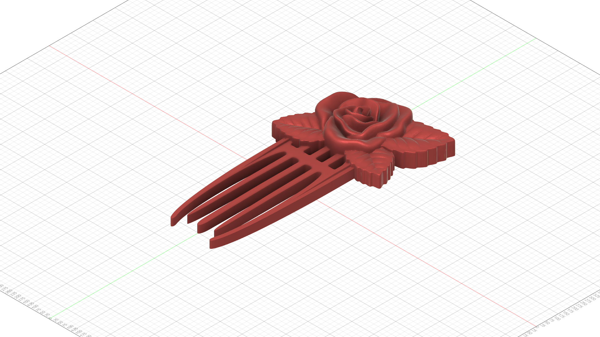 Hair (pin) Ornament rose by iapetusQB Download free STL model