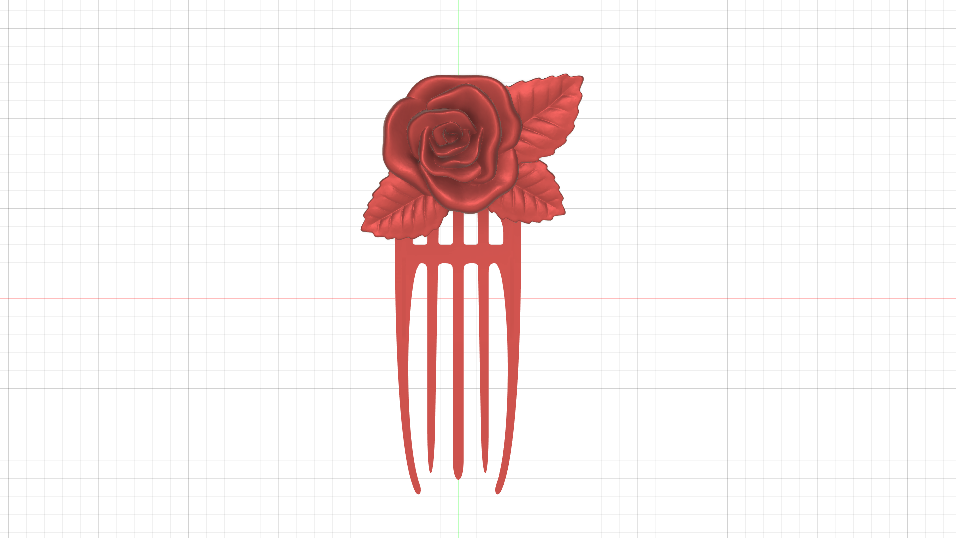 Hair (pin) Ornament rose by iapetusQB Download free STL model