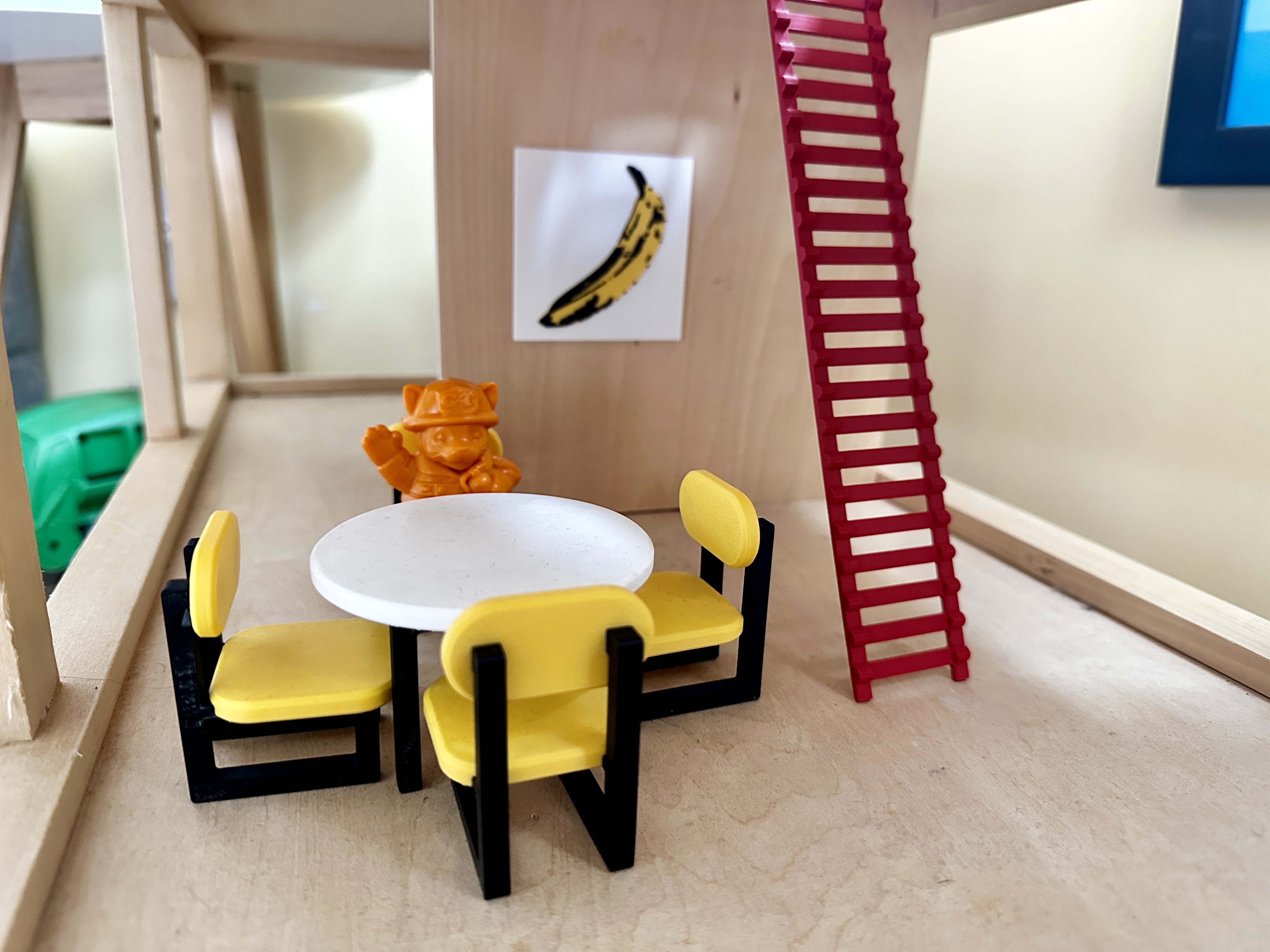 Warhol Banana Mini Dollhouse Artwork