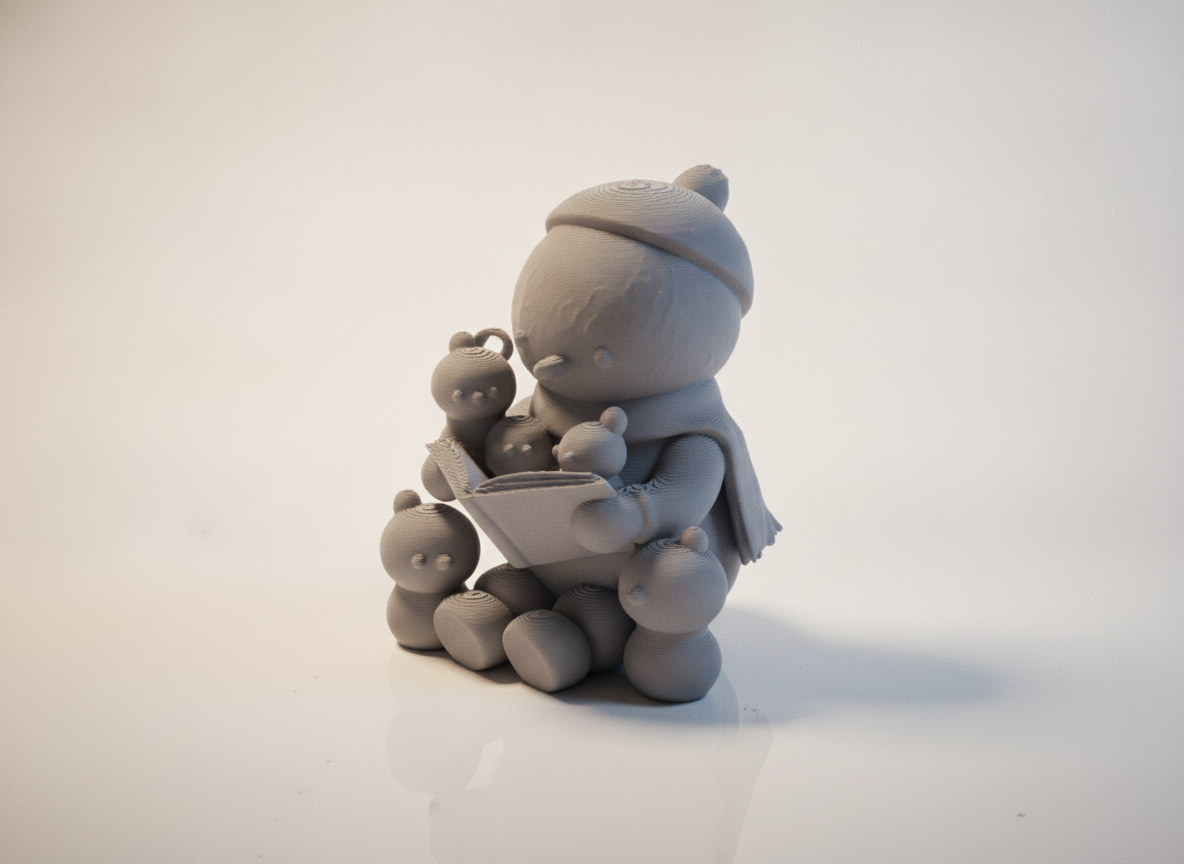 Snowman Reading — miniatura 2