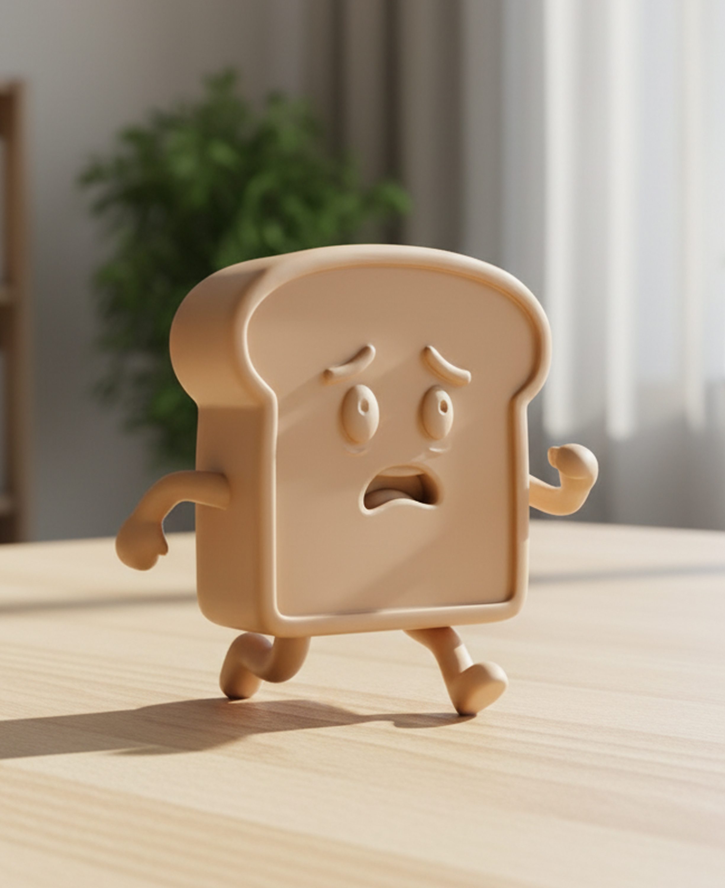 Running Toast Bread | Funny Kitchen Decor