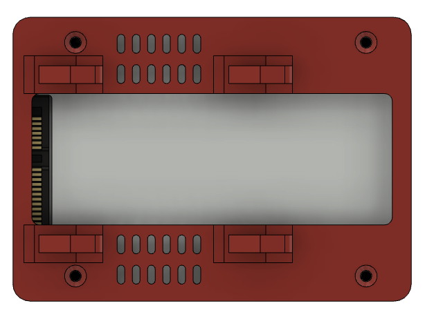 Miniatura 4 do modelo 3D SSD 7mm Mounting Wall Gizmo - ElementSystem Compatible