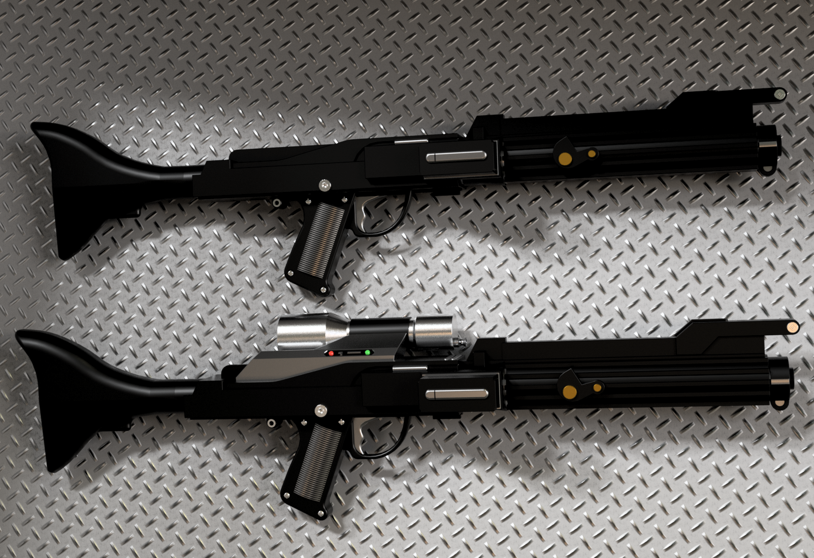 DC15-EX hybrid rifle with fixed stock for 1:12 , 1:6 and 1:1 figures and cosplay Star Wars Revenge of the Sith