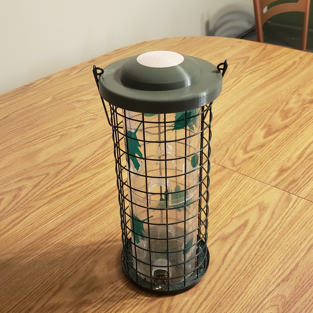 Perky Pet Squirrel Stumper Bird Feeder replacement lid by jmynheir Download free STL model Printables