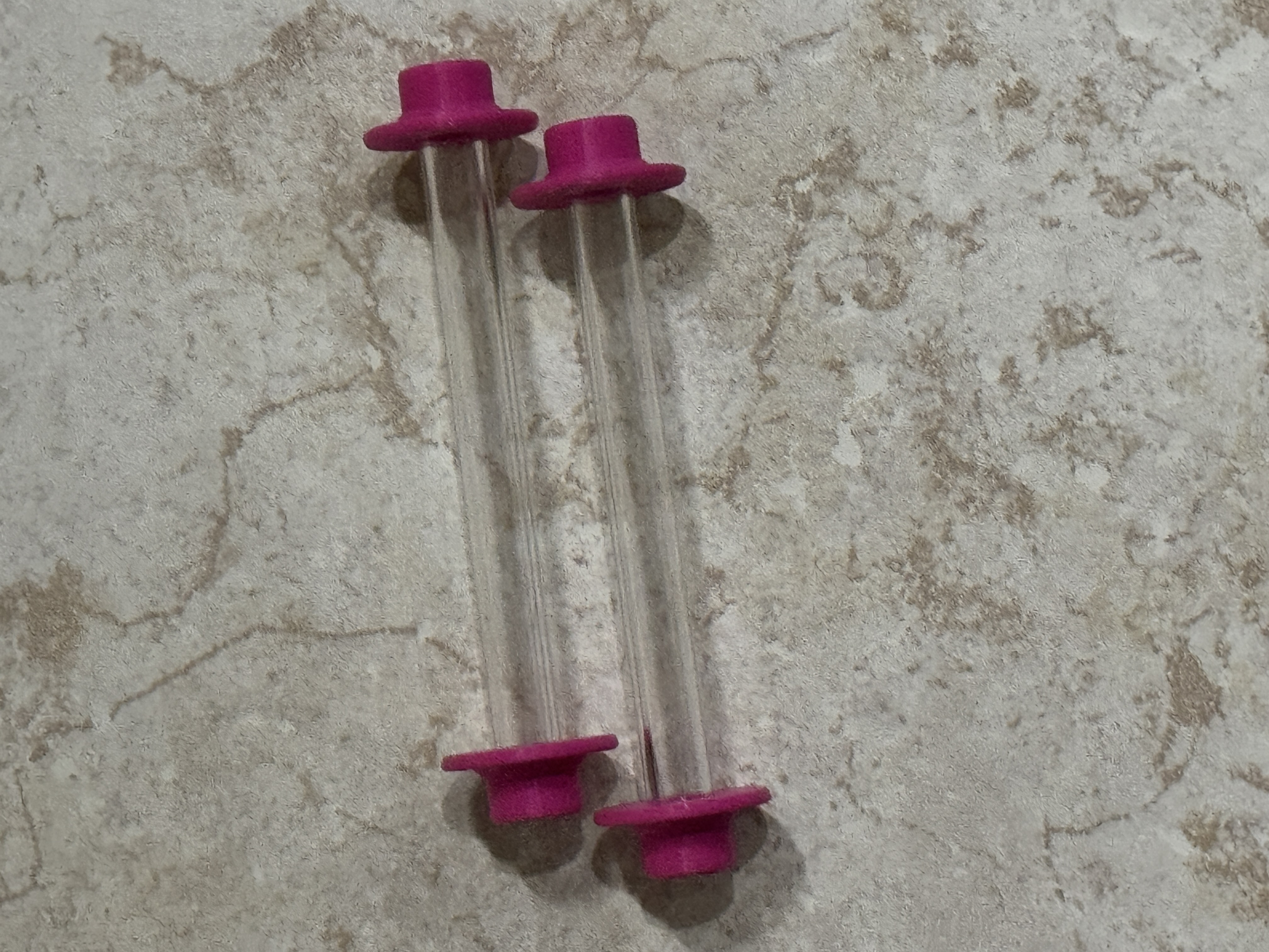 Weaving Bobbin Ends for Acrylic Tube