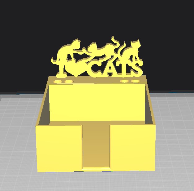 CAT THEME NOTE & PENCIL HOLDER