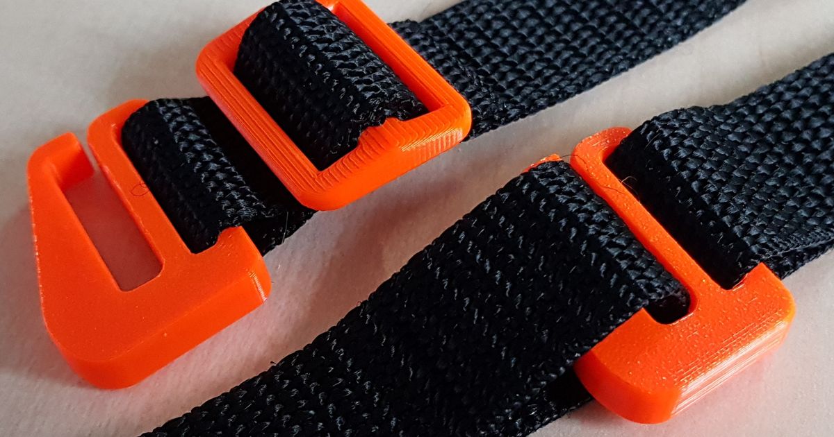Side hook for 20mm strap webbing by HD_Creator Download free STL