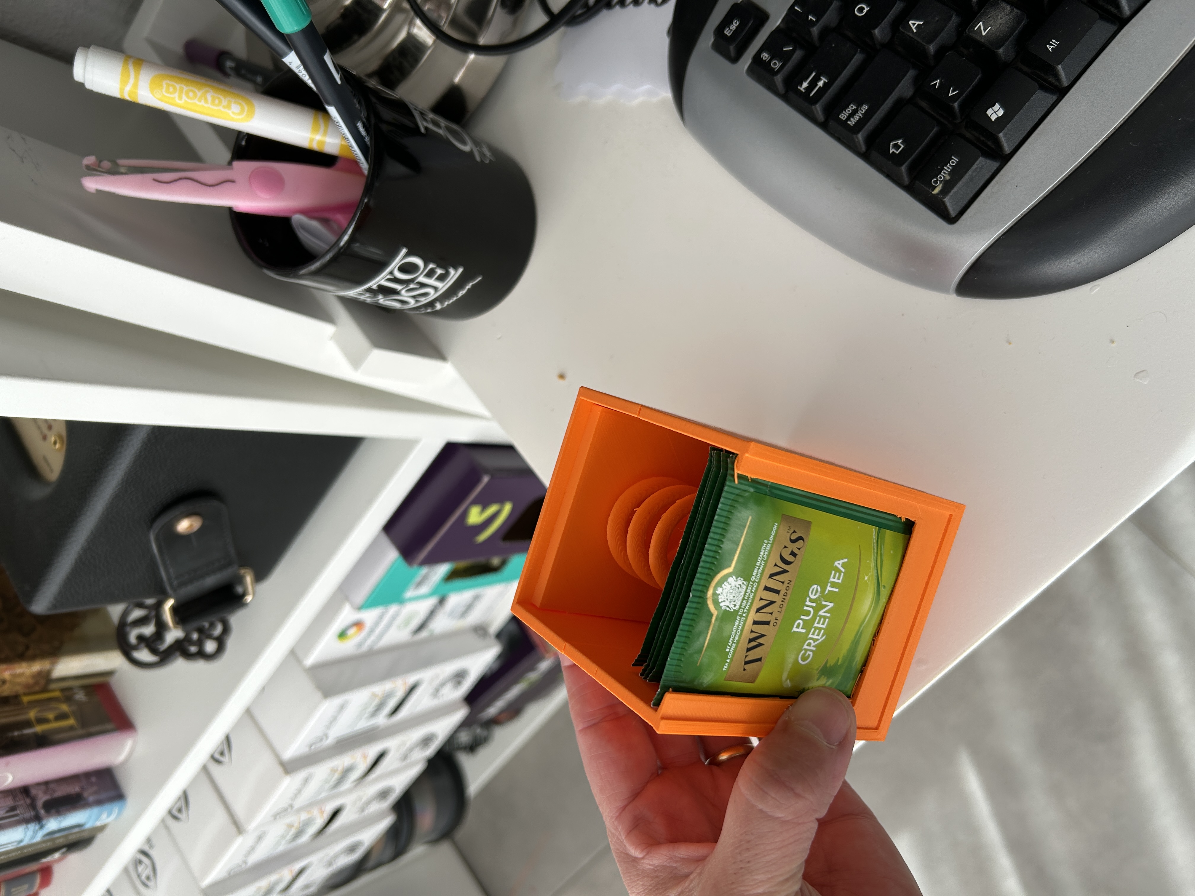 Caja para sobres de Té con muelle