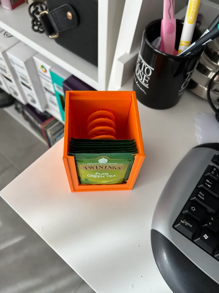 Archivo STL Tea Box. Caja de te e infusiones. 🫖・Modelo de impresión 3D  para descargar・Cults