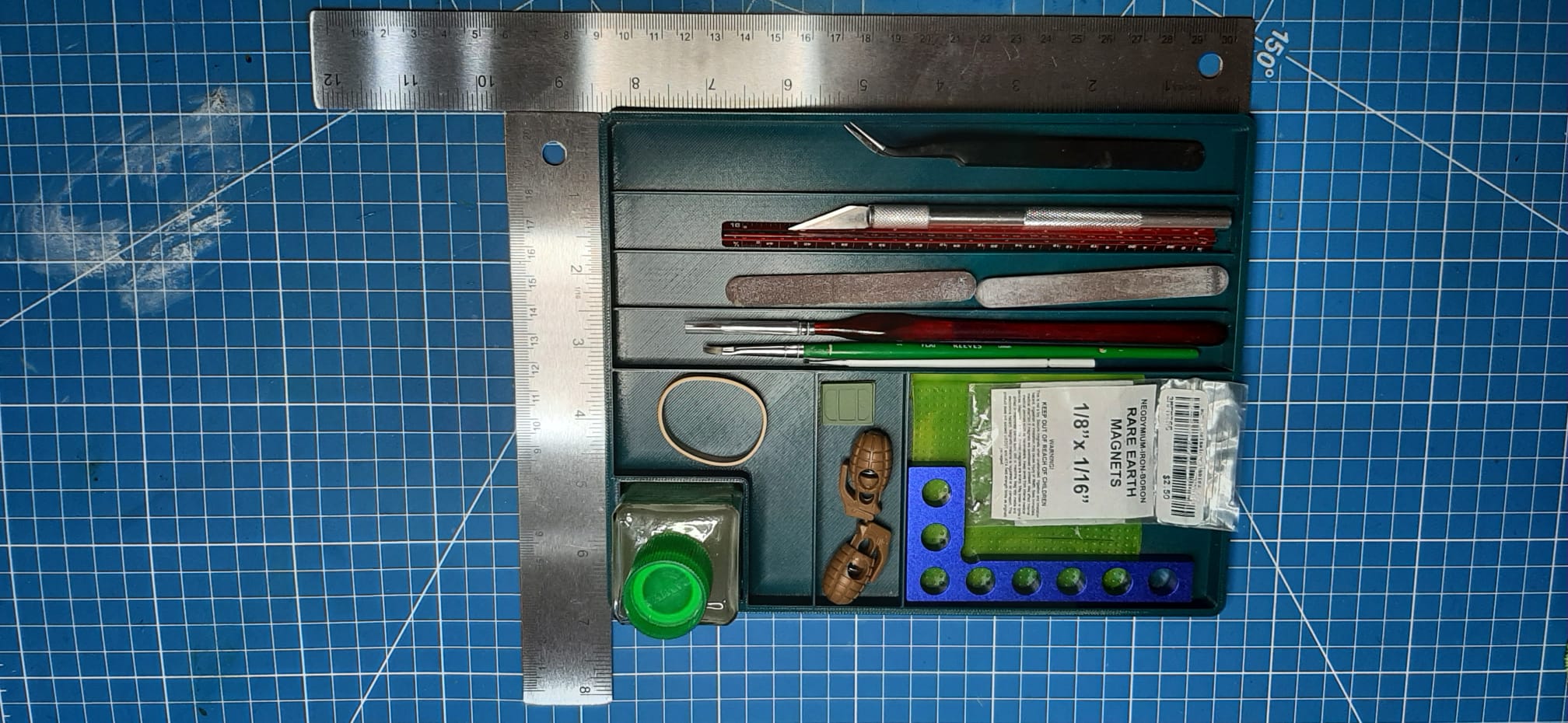 Tamiya Glue and model tools tray