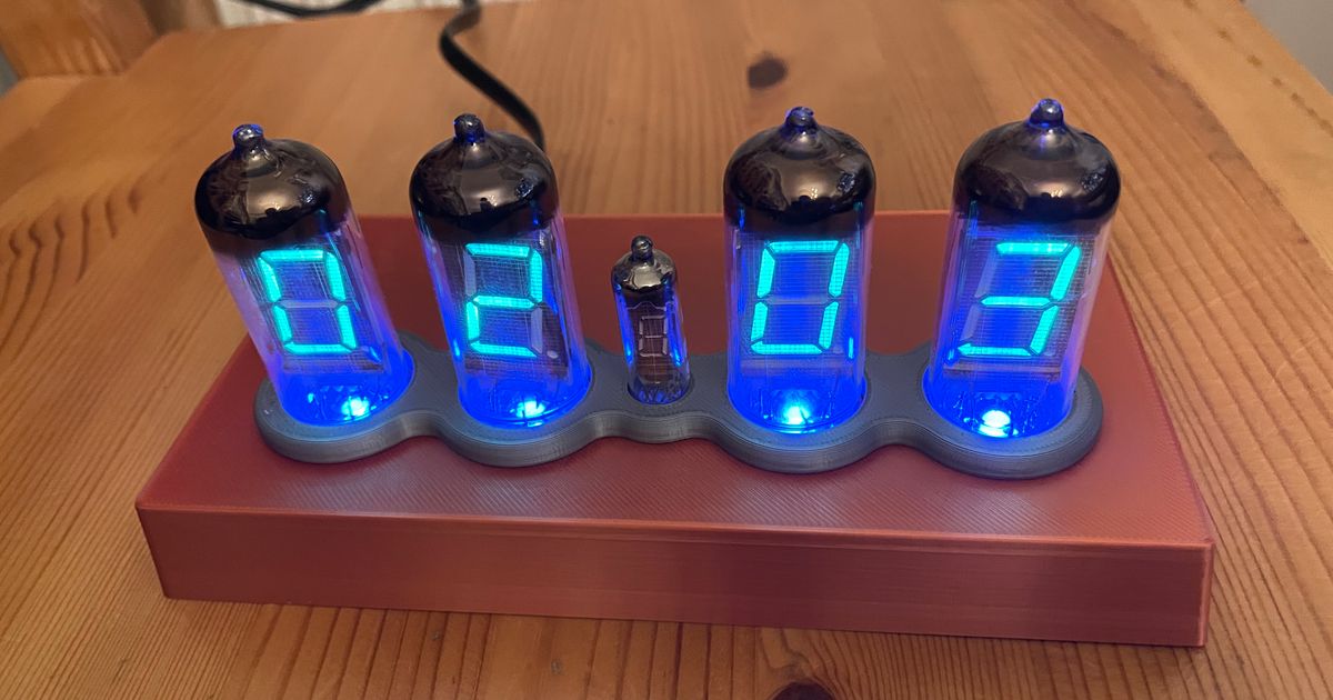 VFD Clock IV11 by James Kirk Download free STL model