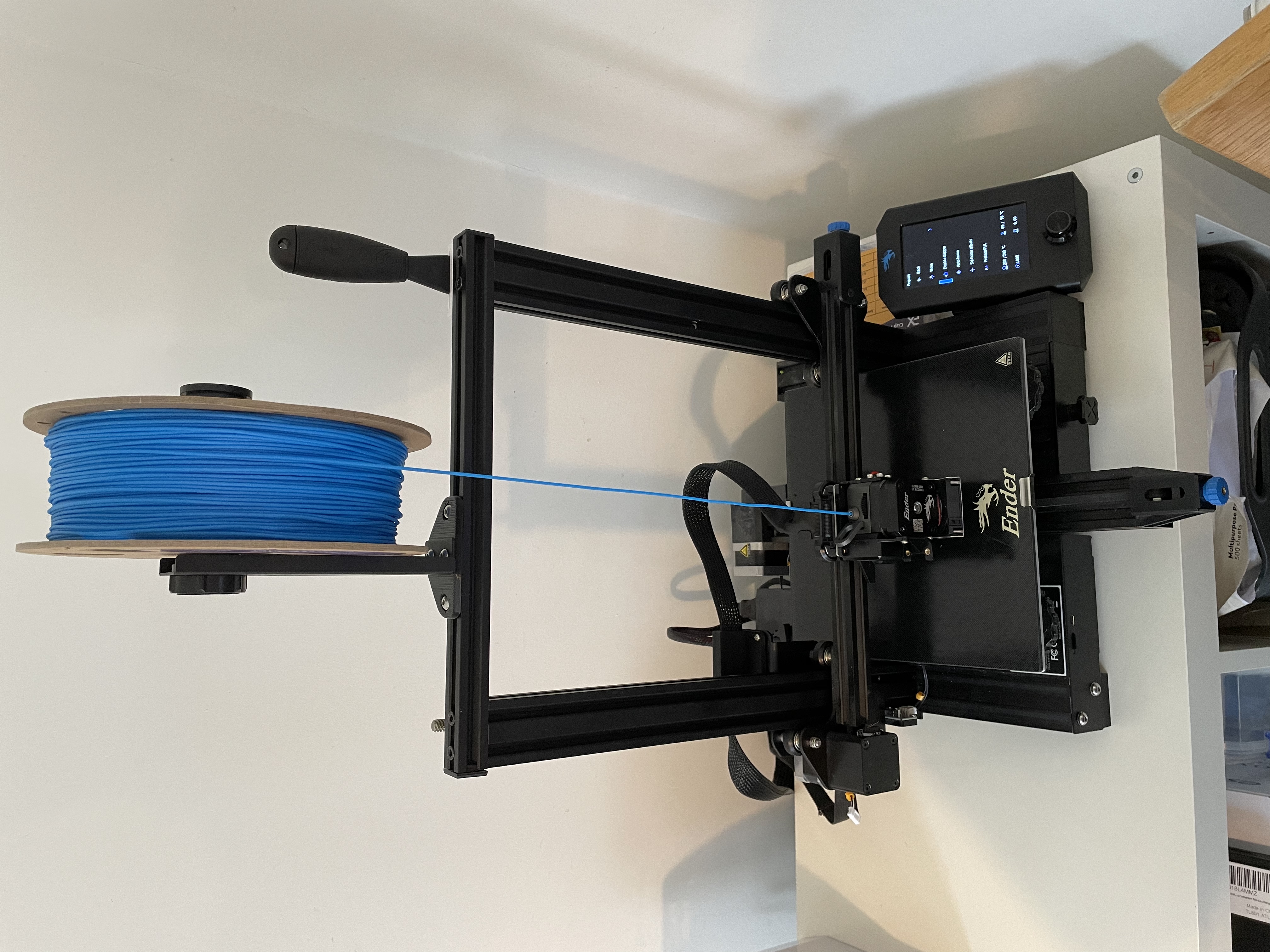 Ender 3 V2 spool rotation bracket for sprite pro