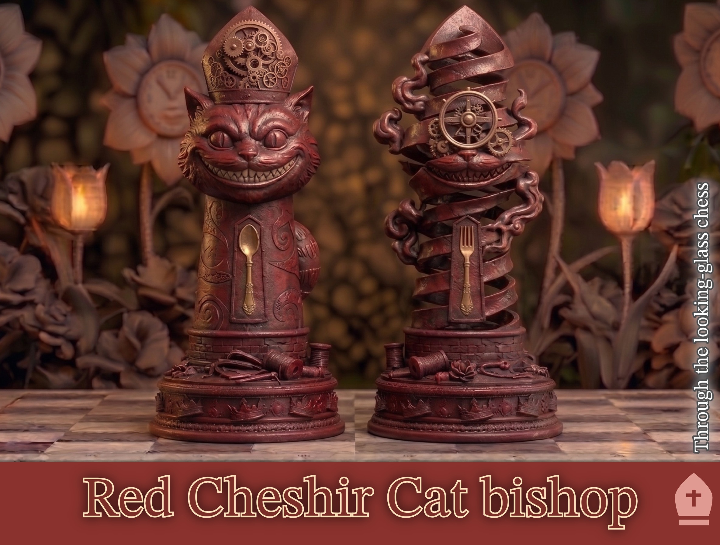 The Cheshire Cat (Red Bishops)