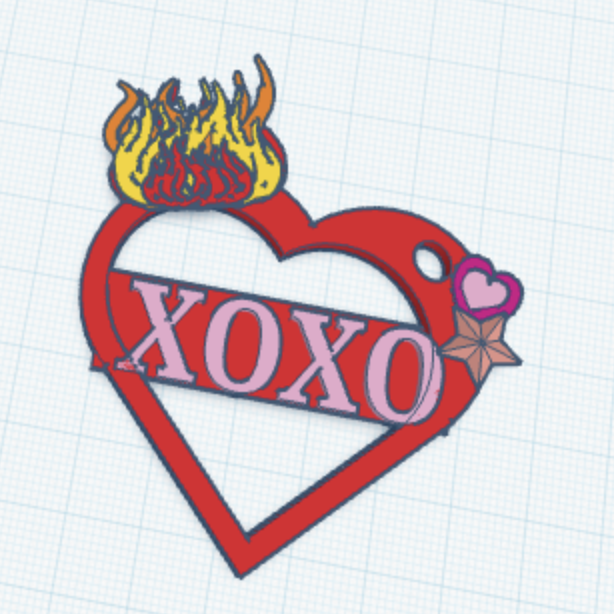 Valentine's Day keychain