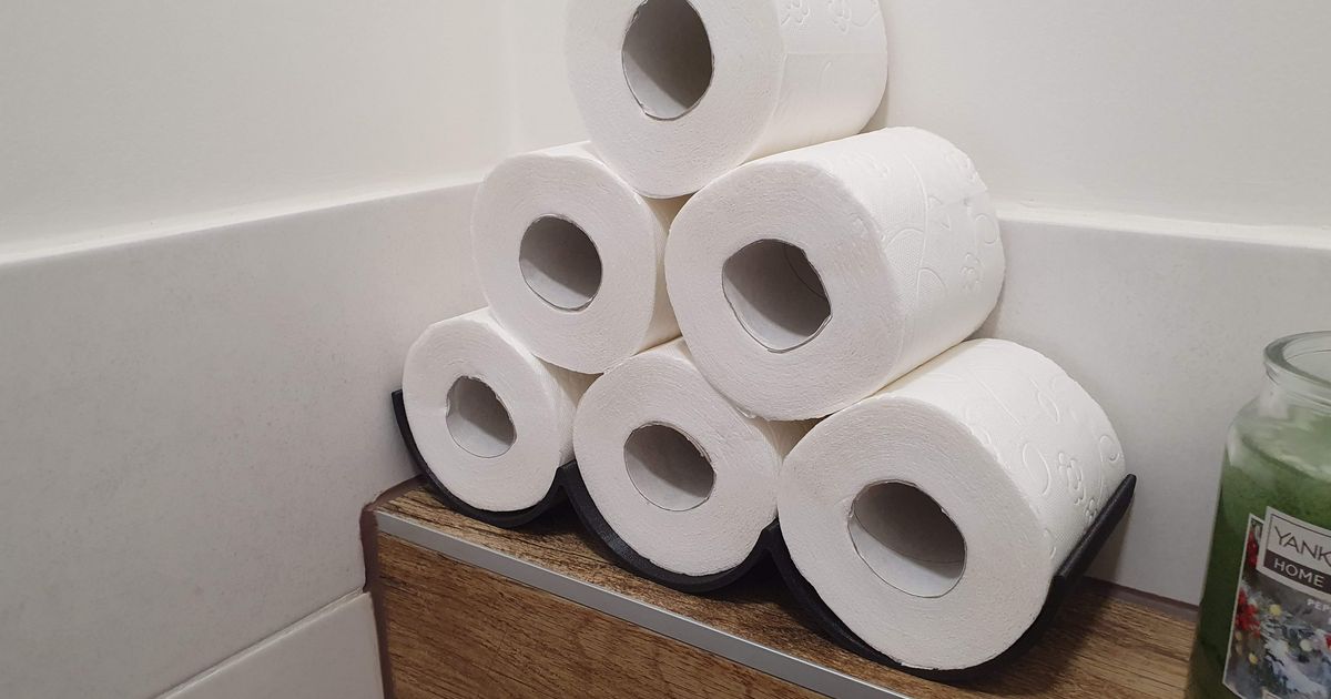 Simple toilet paper holder by Horry3 Download free STL model
