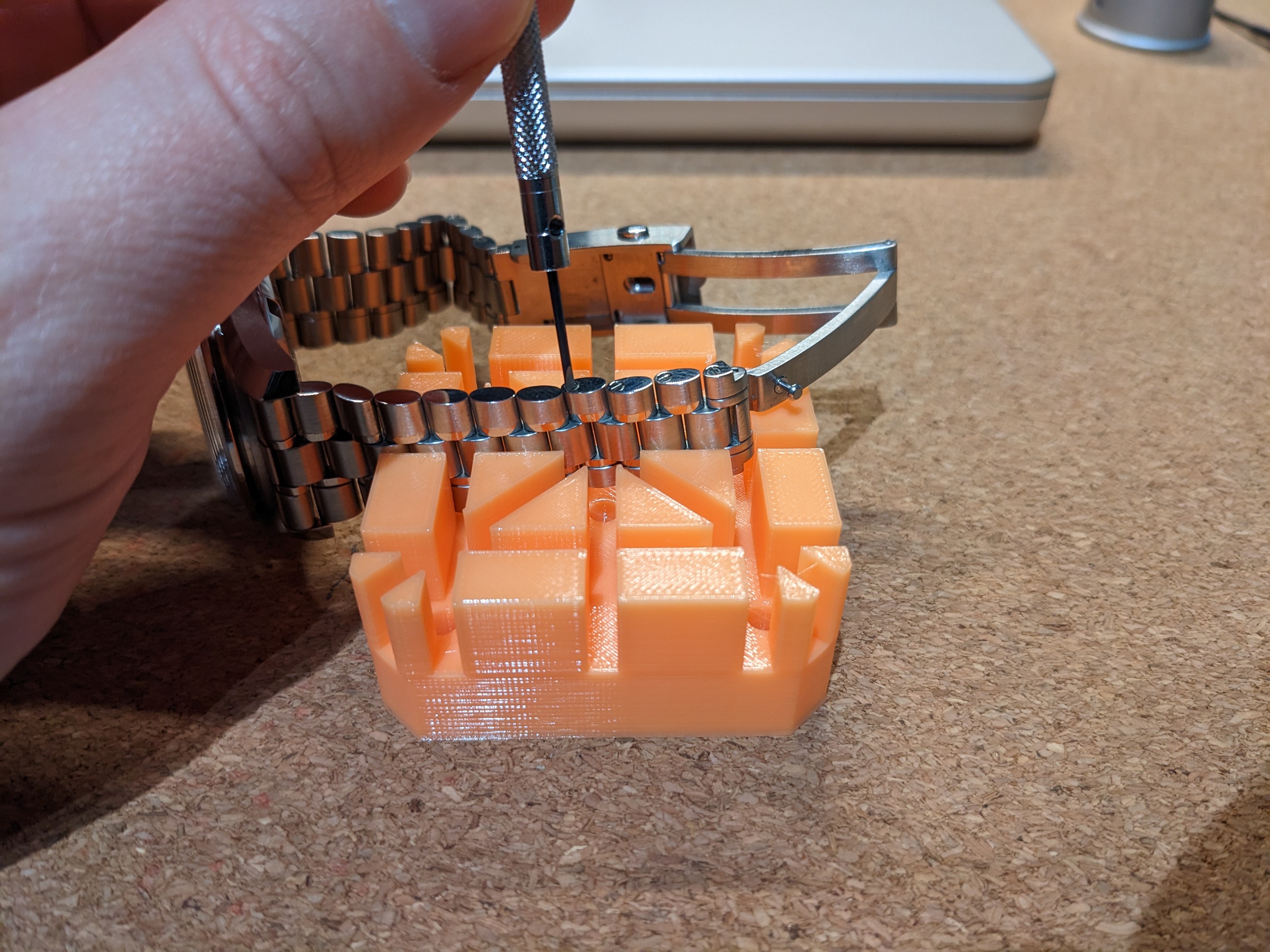 Watch bracelet adjustment block by jasiek Download free STL model