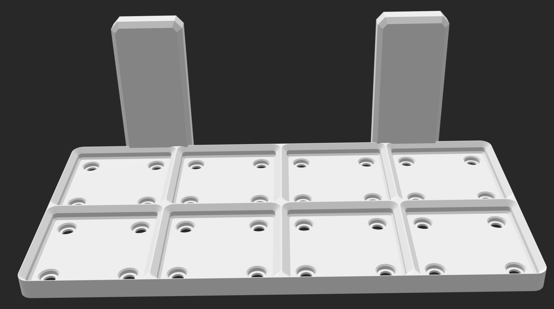 Pegboard to Gridfinity 2x4 Baseplate