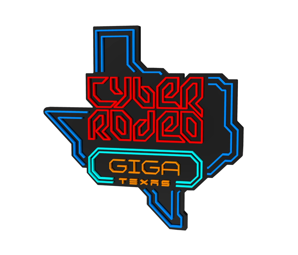 Giga Texas Cyber Rodeo 3D Logo