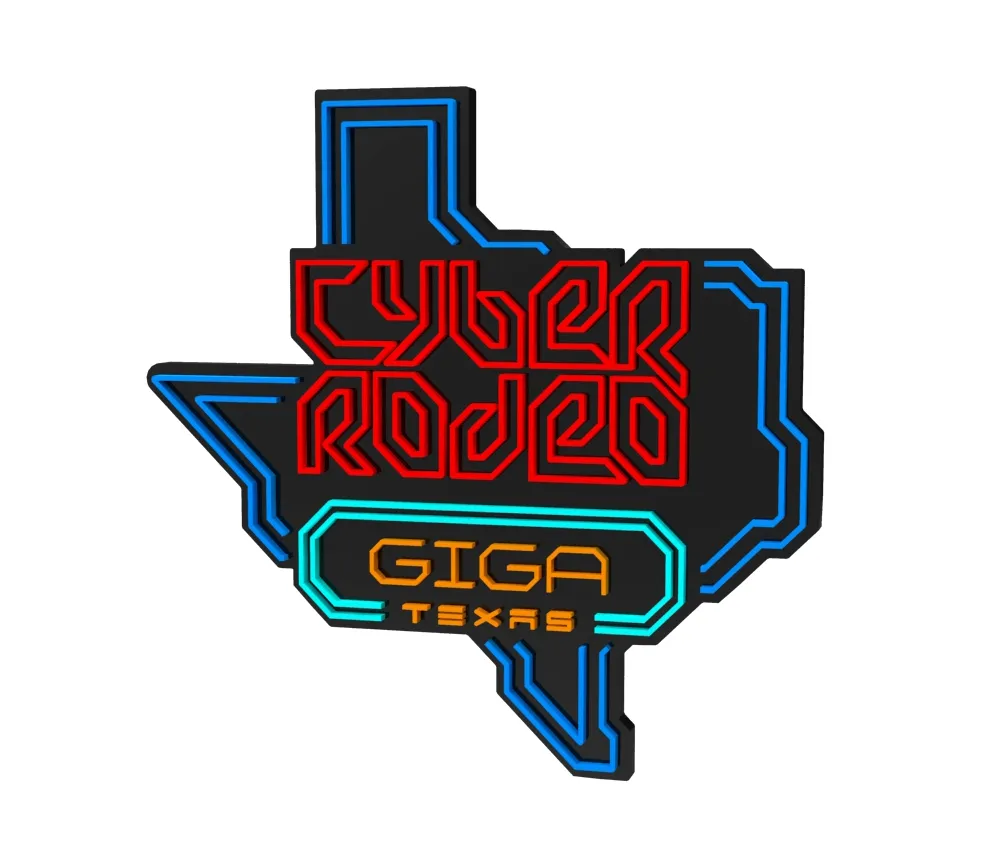 Giga Texas Cyber Rodeo 3D Logo by TperroneDesign | Download free