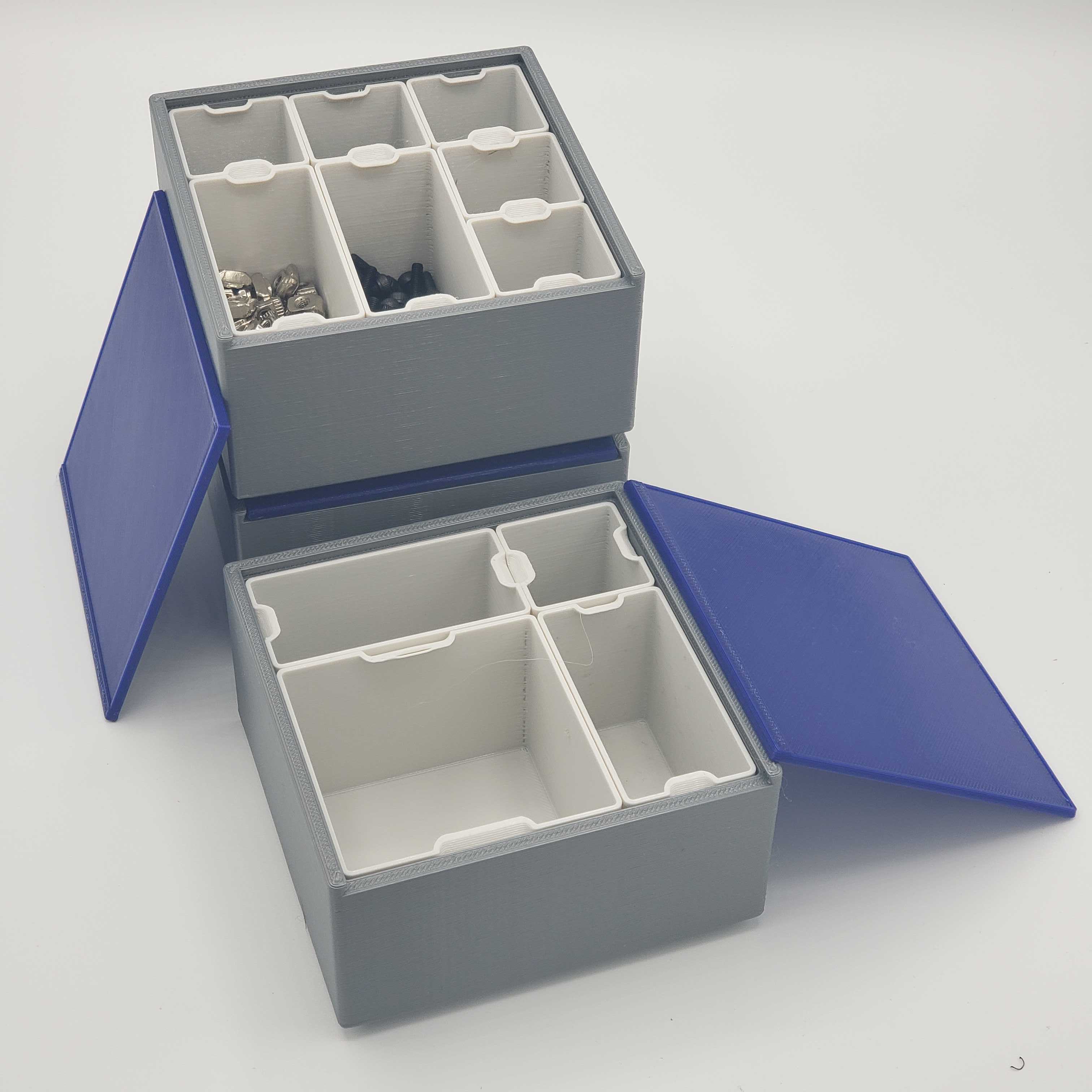 Miniatura 2 do modelo 3D Parametric Modular Stacking Storage Box